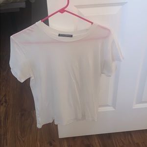plain white brandy melville shirt